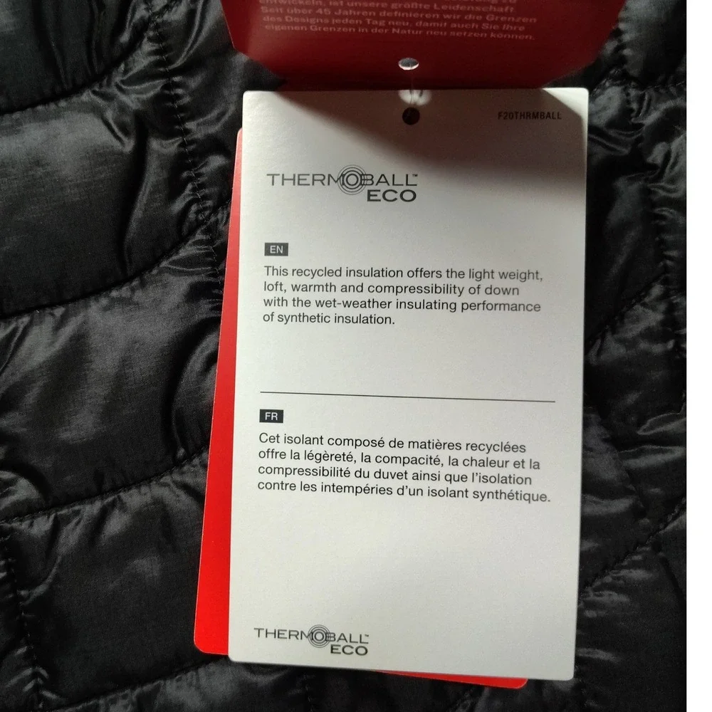 The North Face ThermoBall Trek Puffer Vest Mens L Black NWT AMC/Coca-Cola Logo